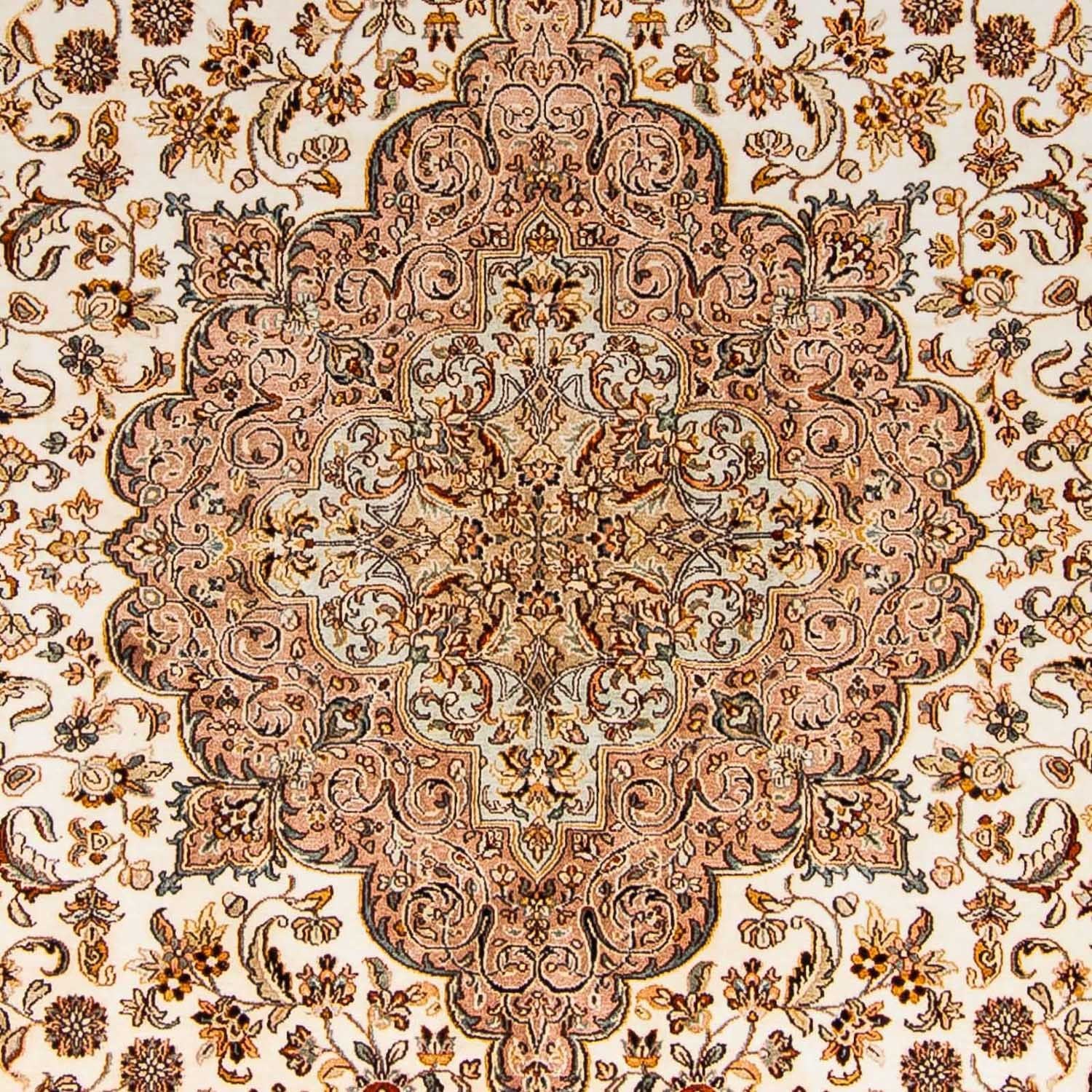 Alfombra de seda - Seda de Cachemira - 307 x 243 cm - beige