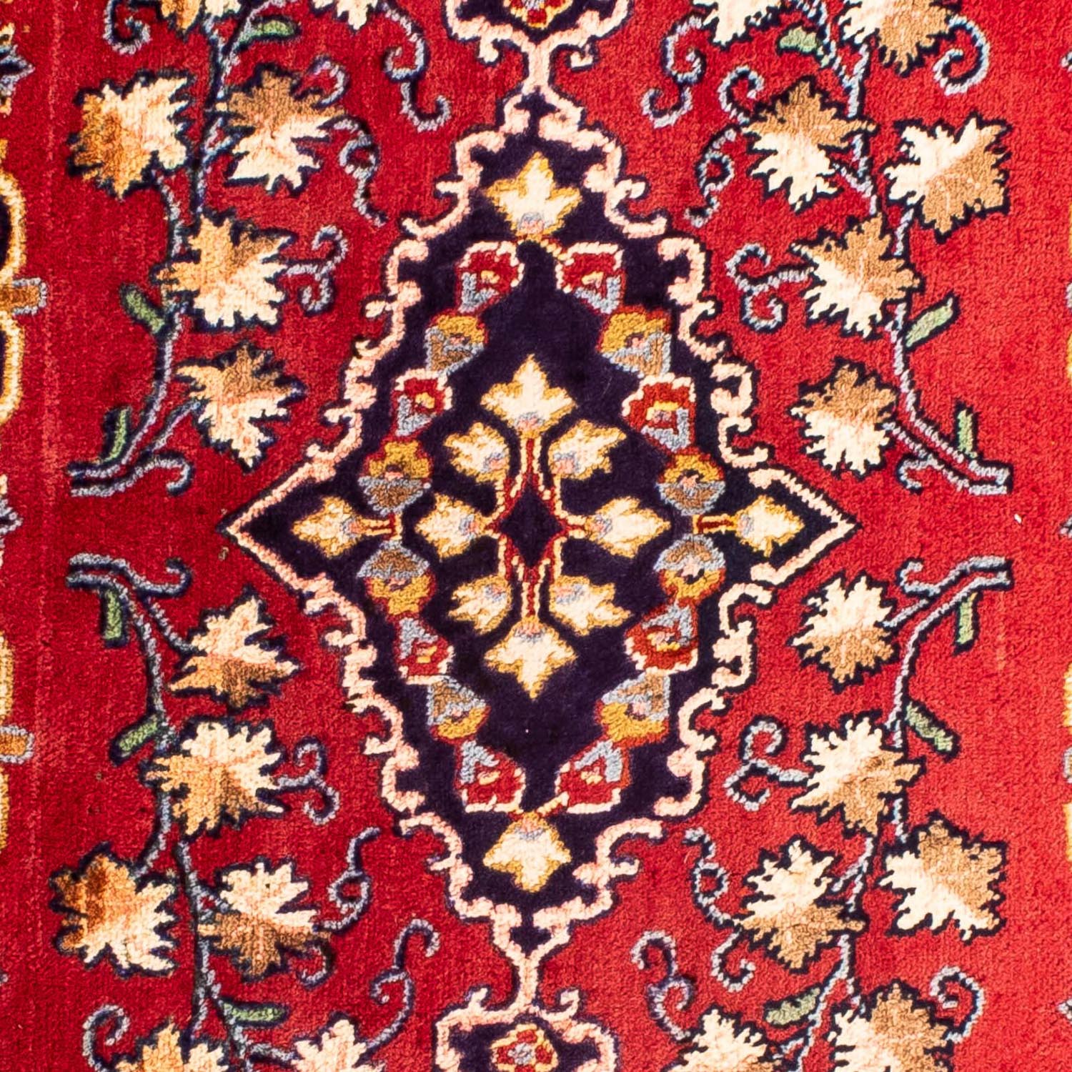 Alfombra persa - Keshan - 88 x 62 cm - rojo oscuro