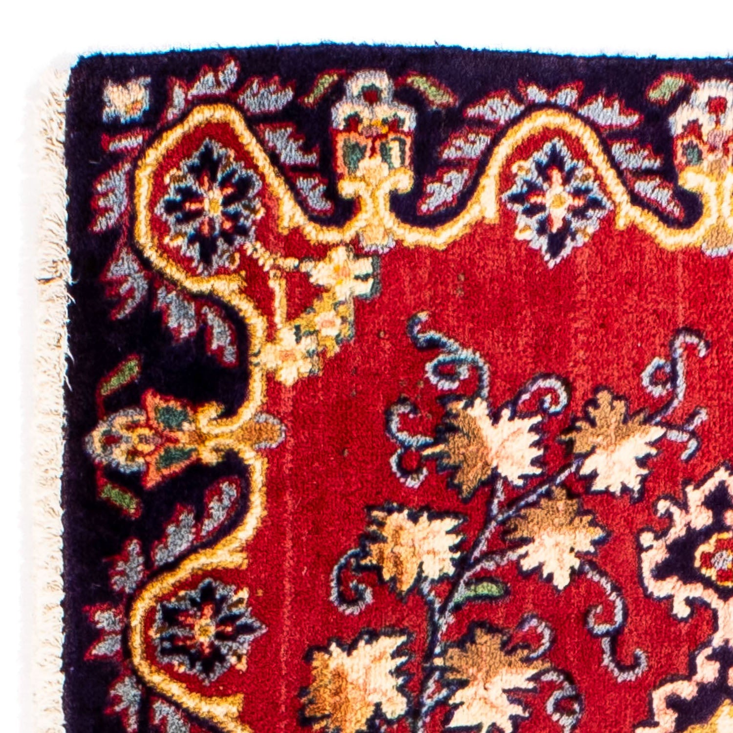 Alfombra persa - Keshan - 88 x 62 cm - rojo oscuro
