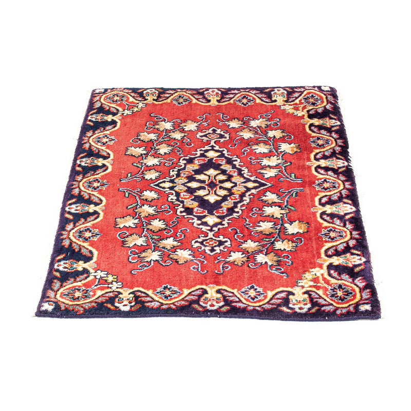 Alfombra persa - Keshan - 88 x 62 cm - rojo oscuro