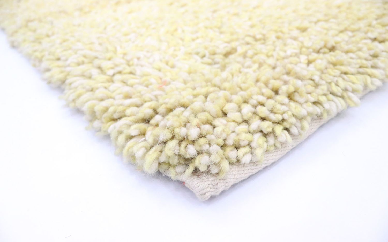Alfombra de pelo largo - 158 x 90 cm - beige