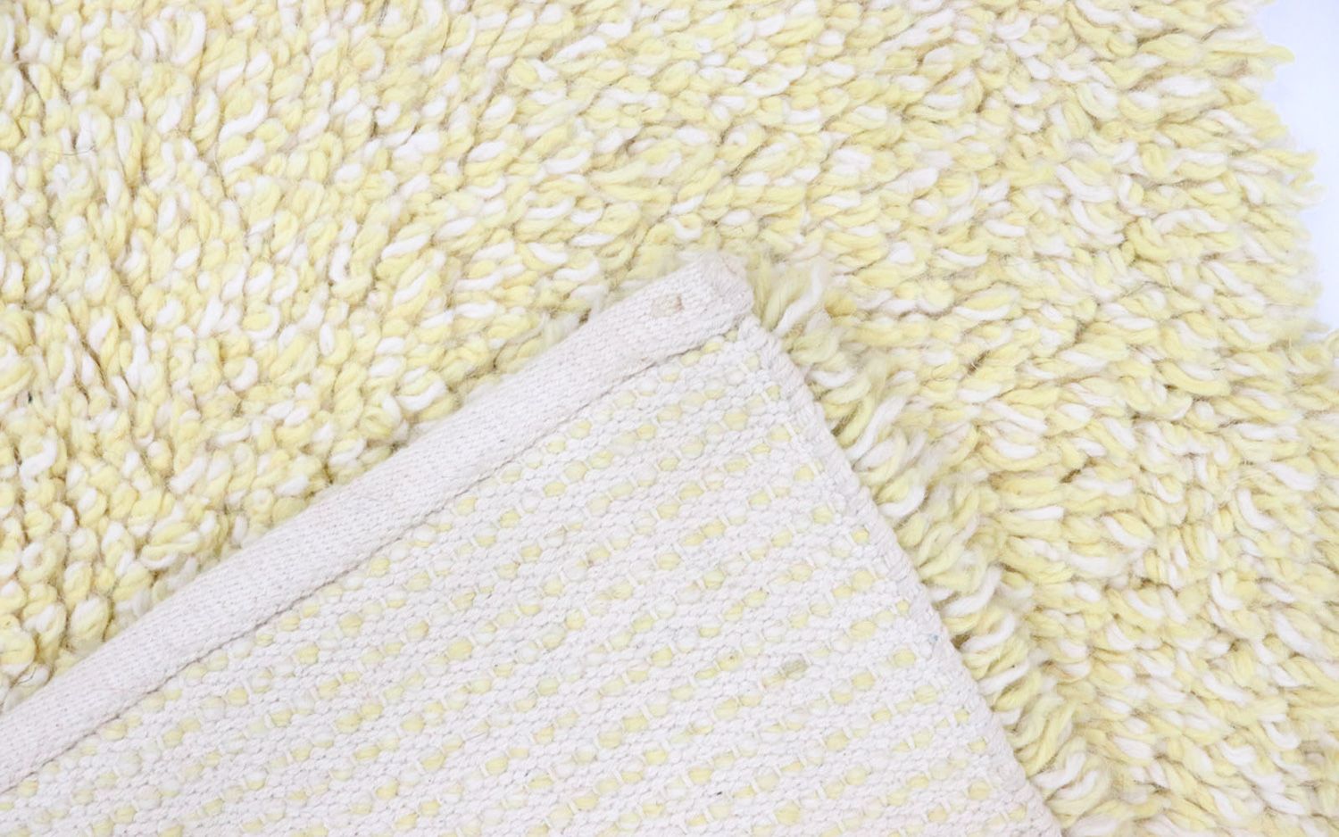 Alfombra de pelo largo - 158 x 90 cm - beige