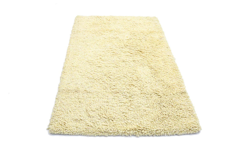 Alfombra de pelo largo - 158 x 90 cm - beige