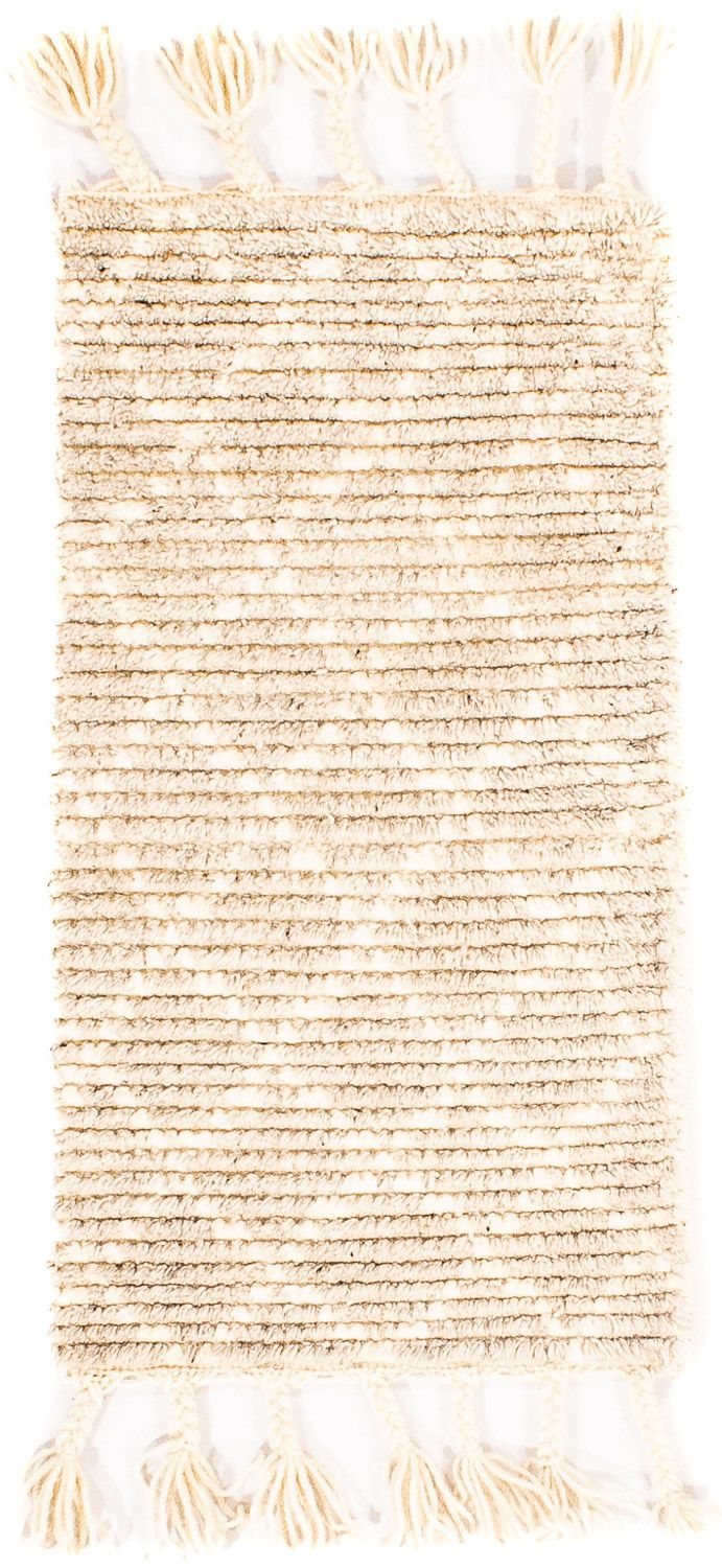 Alfombra Kelim - Tendencia - 62 x 32 cm - beige