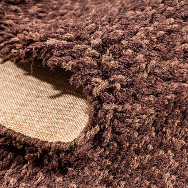 Alfombra de pasillo Alfombra de pelo largo - 295 x 66 cm - marrón
