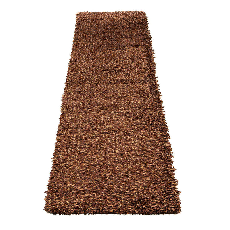 Alfombra de pasillo Alfombra de pelo largo - 295 x 66 cm - marrón