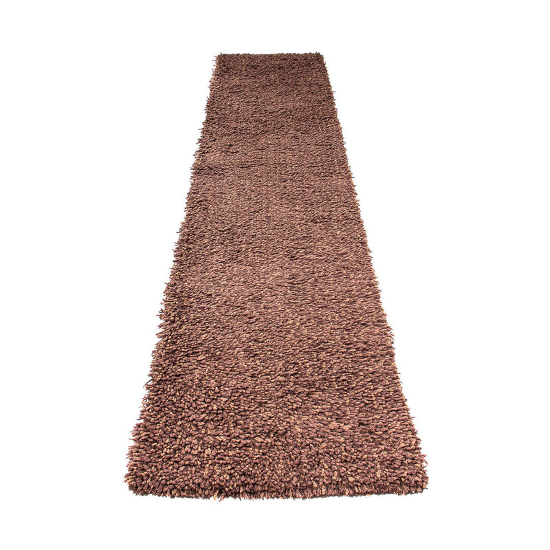 Alfombra de pasillo Alfombra de pelo largo - 304 x 65 cm - marrón
