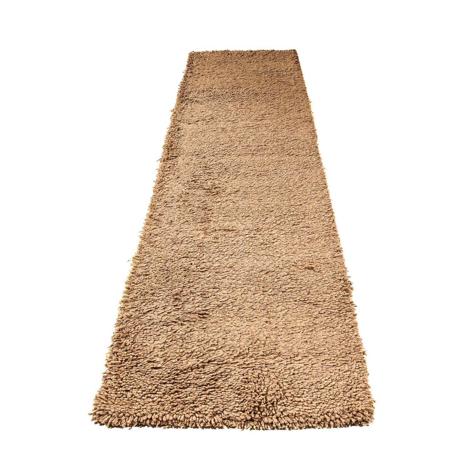 Alfombra de pasillo Alfombra de pelo largo - 310 x 65 cm - marrón claro