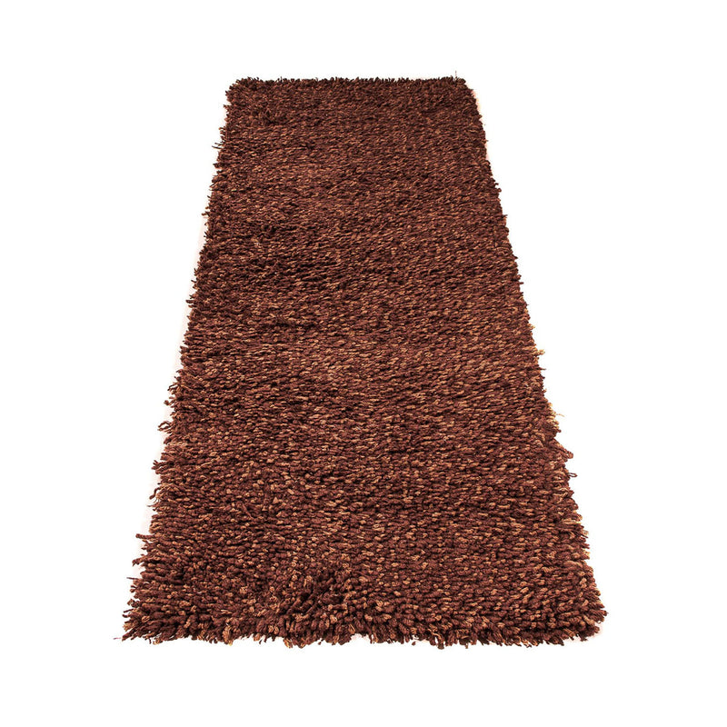 Alfombra de pasillo Alfombra de pelo largo - 205 x 64 cm - marrón