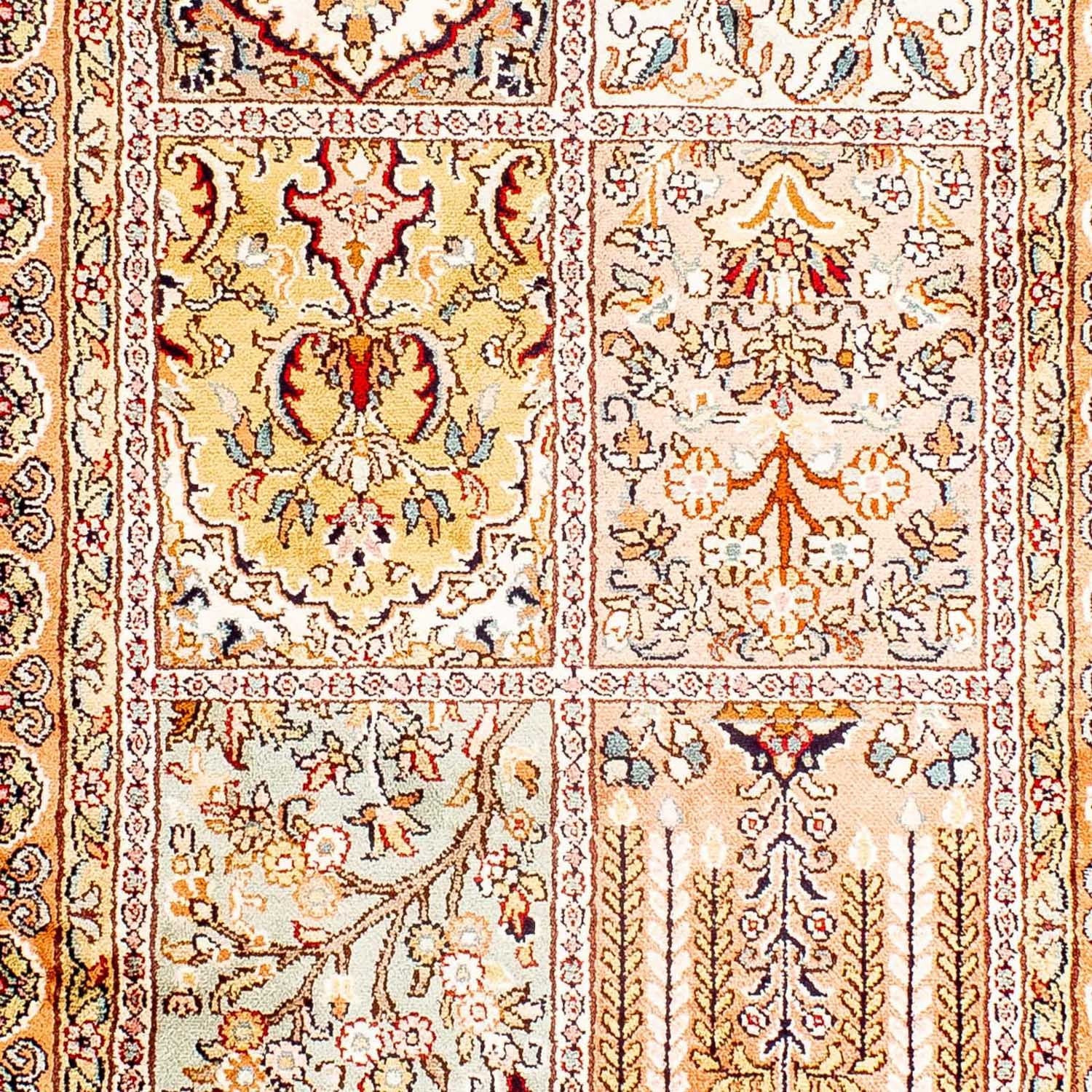 Alfombra de seda - Seda de Cachemira - 98 x 60 cm - beige