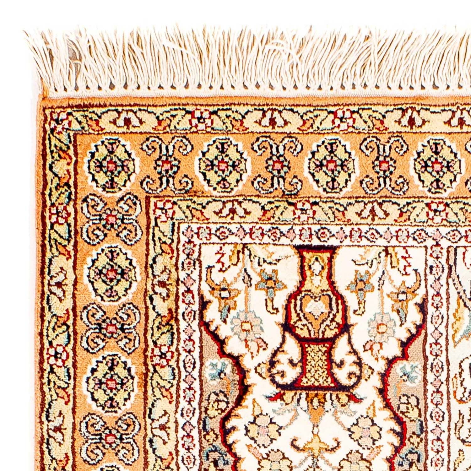 Alfombra de seda - Seda de Cachemira - 98 x 60 cm - beige