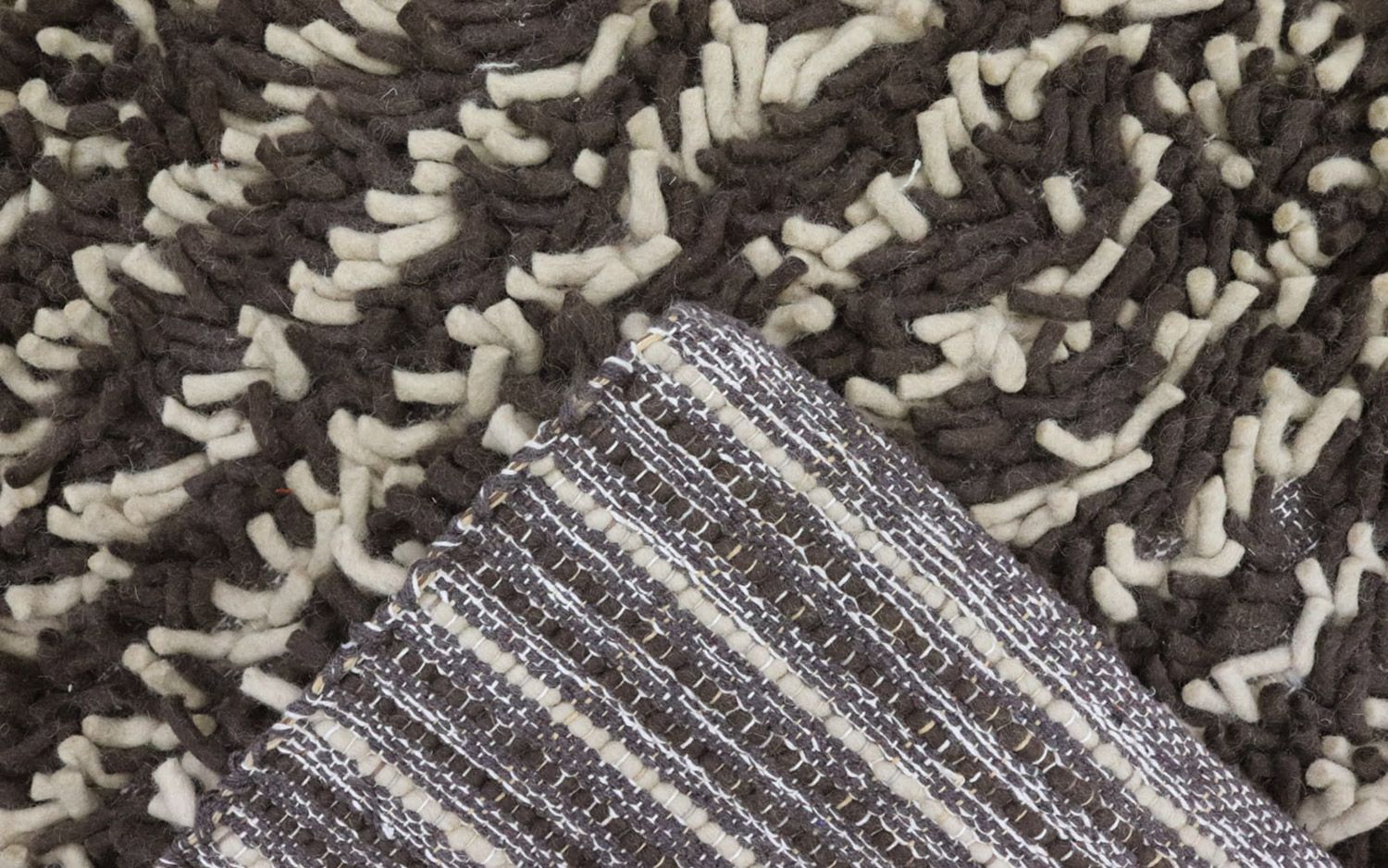 Alfombra de pelo largo - 200 x 124 cm - multicolor