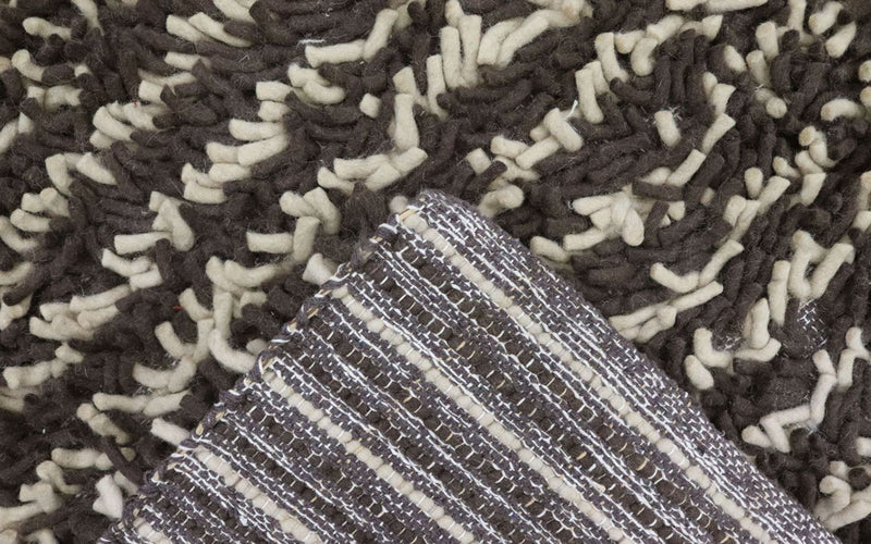 Alfombra de pelo largo - 200 x 124 cm - multicolor