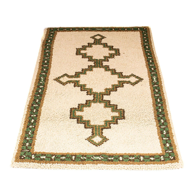 Alfombra bereber - 140 x 75 cm - beige