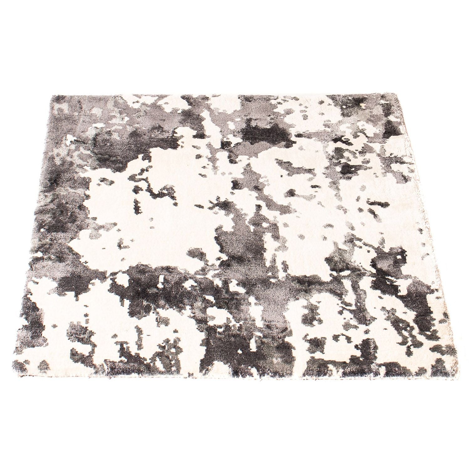 Alfombra de viscosa cuadrado  - 70 x 70 cm - beige