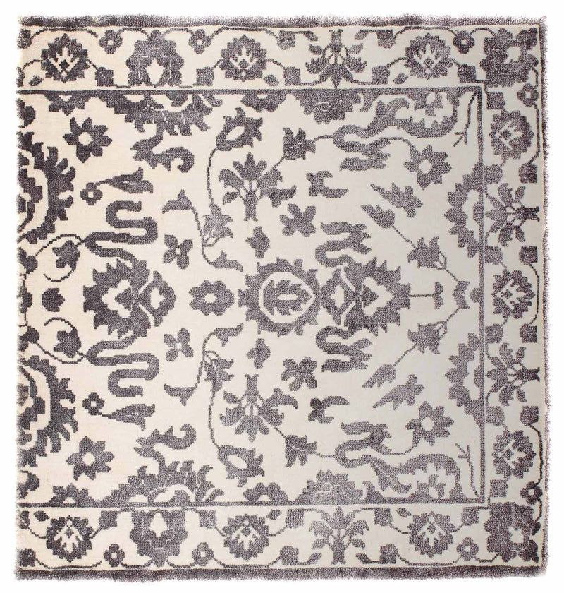 Alfombra de viscosa cuadrado  - 70 x 70 cm - gris claro