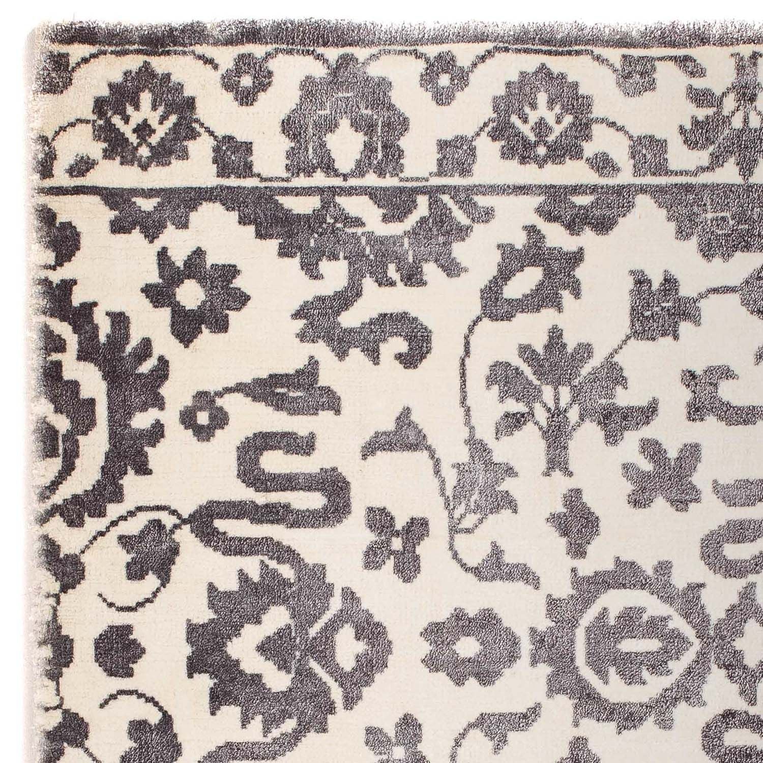 Alfombra de viscosa cuadrado  - 70 x 70 cm - gris claro