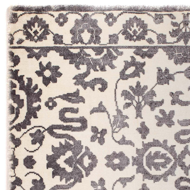 Alfombra de viscosa cuadrado  - 70 x 70 cm - gris claro