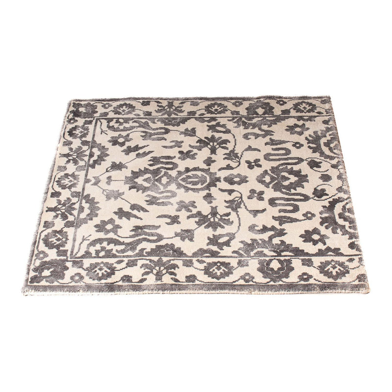 Alfombra de viscosa cuadrado  - 70 x 70 cm - gris claro
