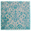 Alfombra de viscosa cuadrado  - 70 x 70 cm - turquesa