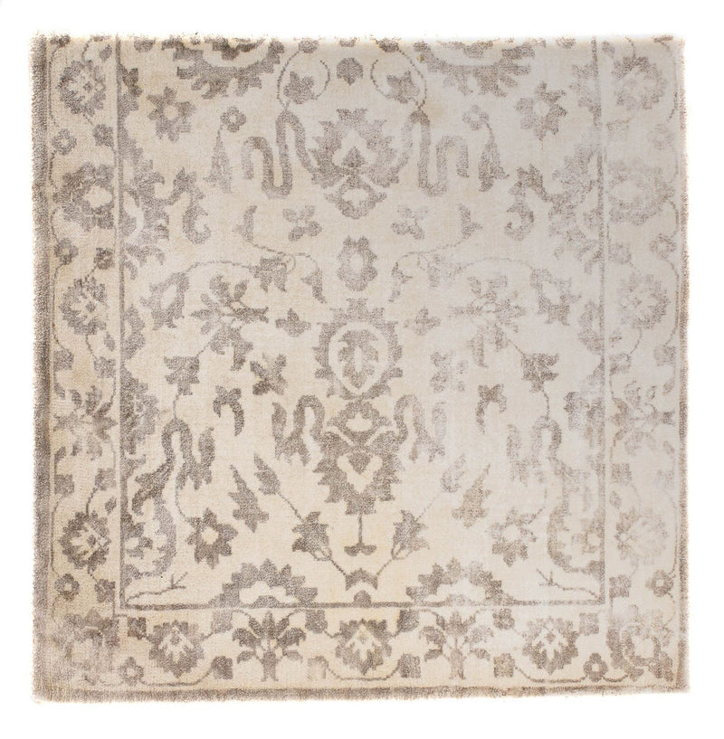 Alfombra de viscosa cuadrado  - 70 x 70 cm - marrón claro