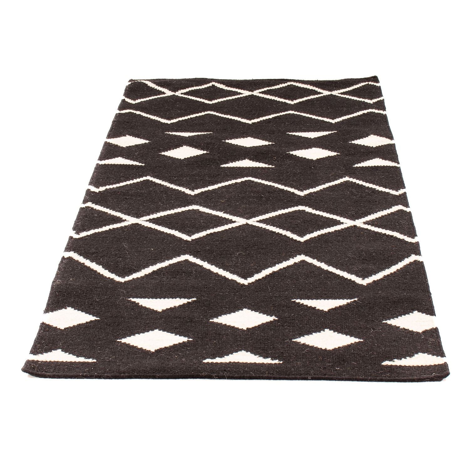 Alfombra Kelim - Tendencia - 160 x 80 cm - azul oscuro