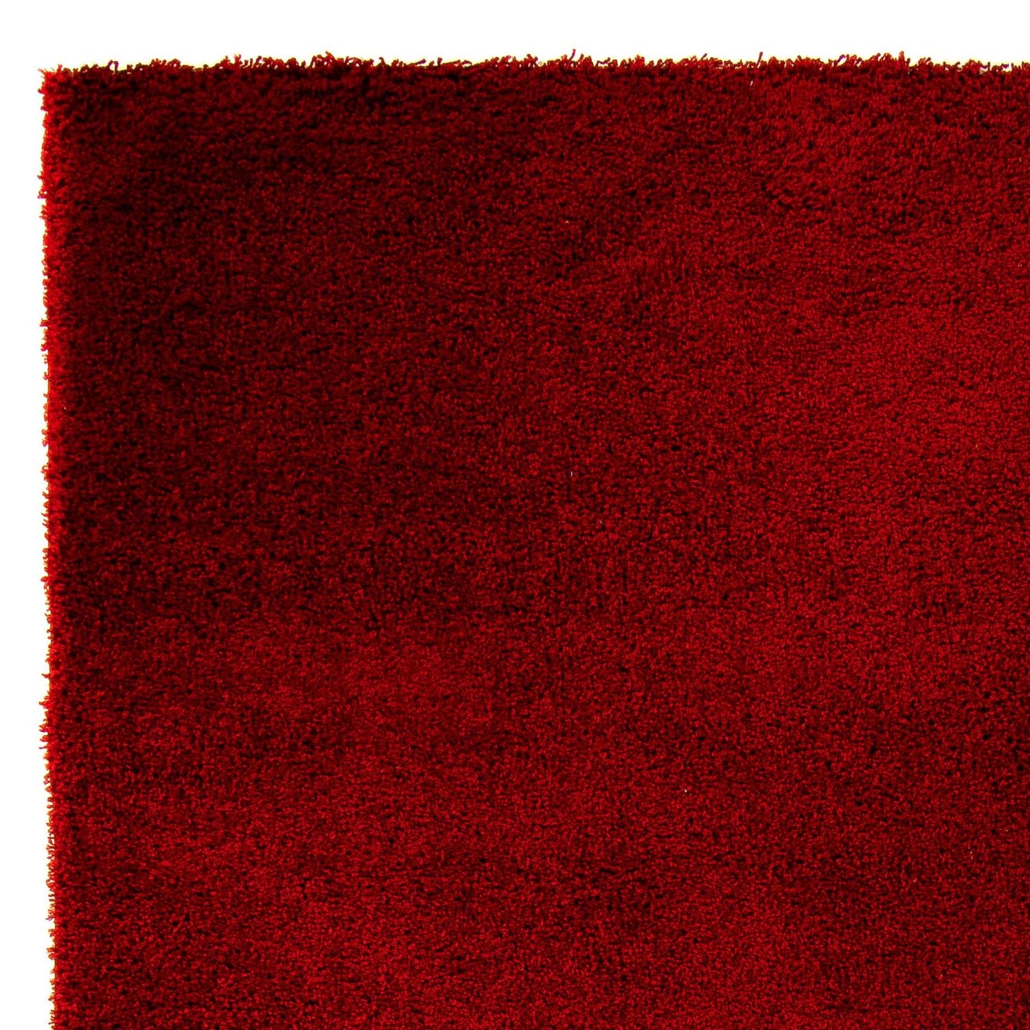 Alfombra de pelo largo - 290 x 200 cm - rojo oscuro