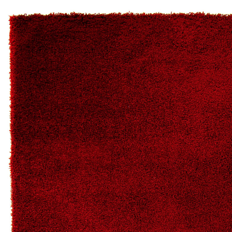 Alfombra de pelo largo - 290 x 200 cm - rojo oscuro
