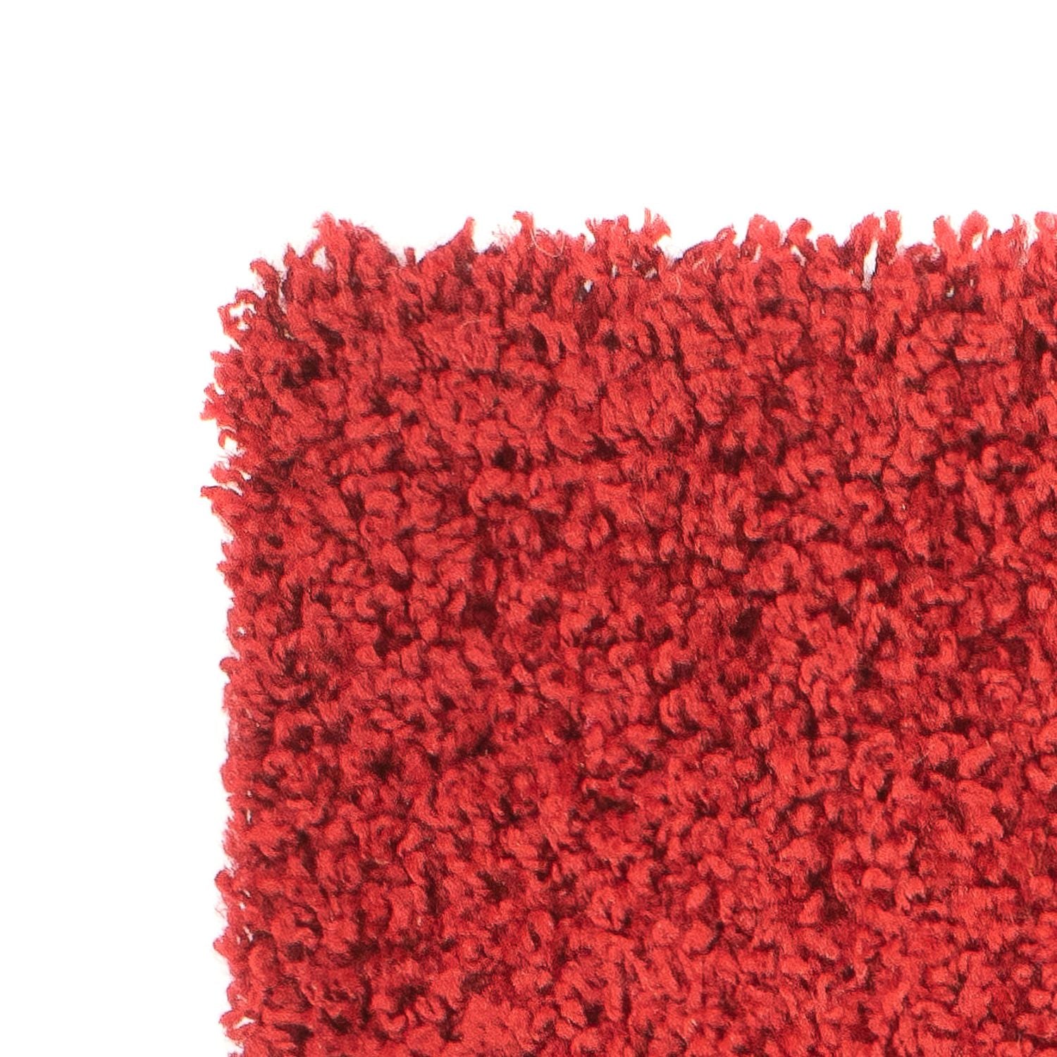 Alfombra de pelo largo - 110 x 60 cm - rojo