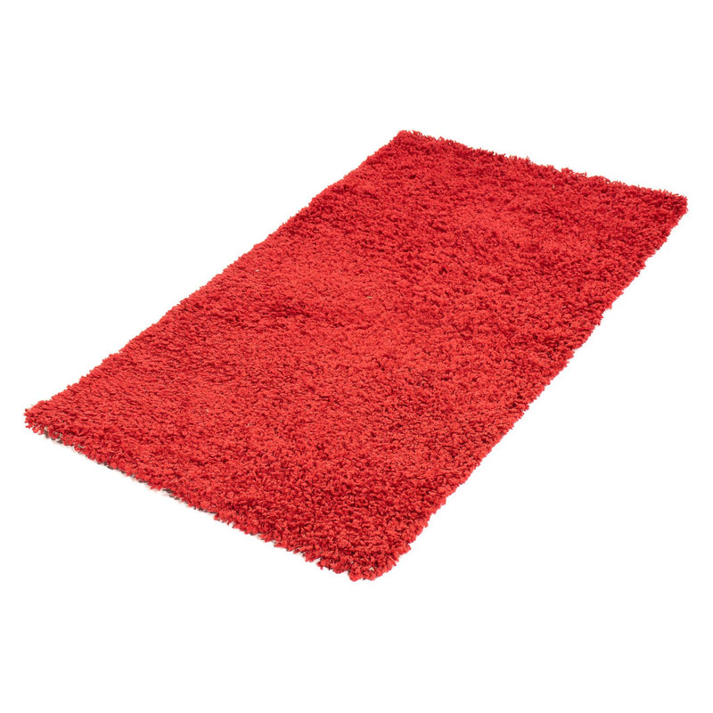 Alfombra de pelo largo - 110 x 60 cm - rojo