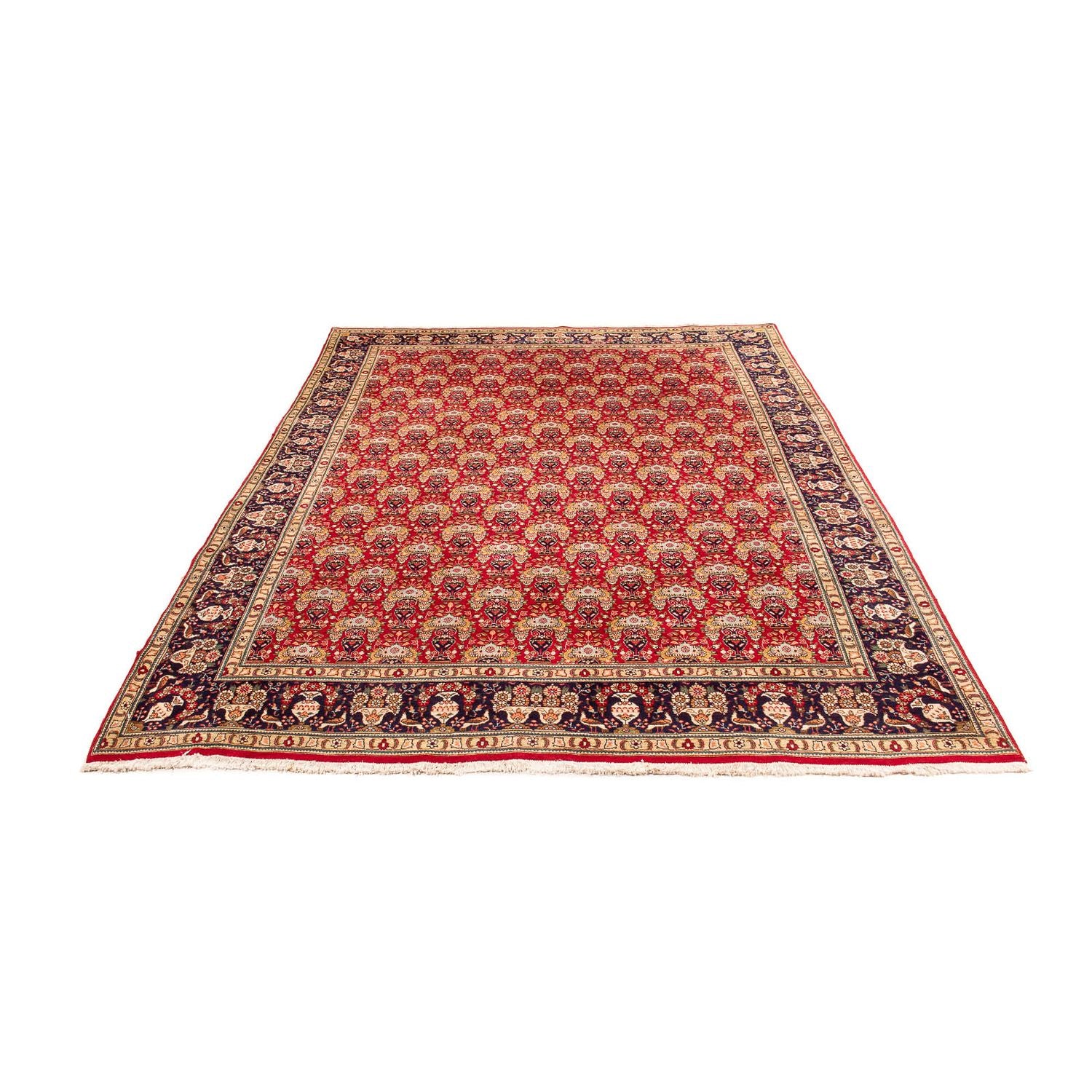 Alfombra Persa - Tabriz - Real - 300 x 200 cm - rojo oscuro