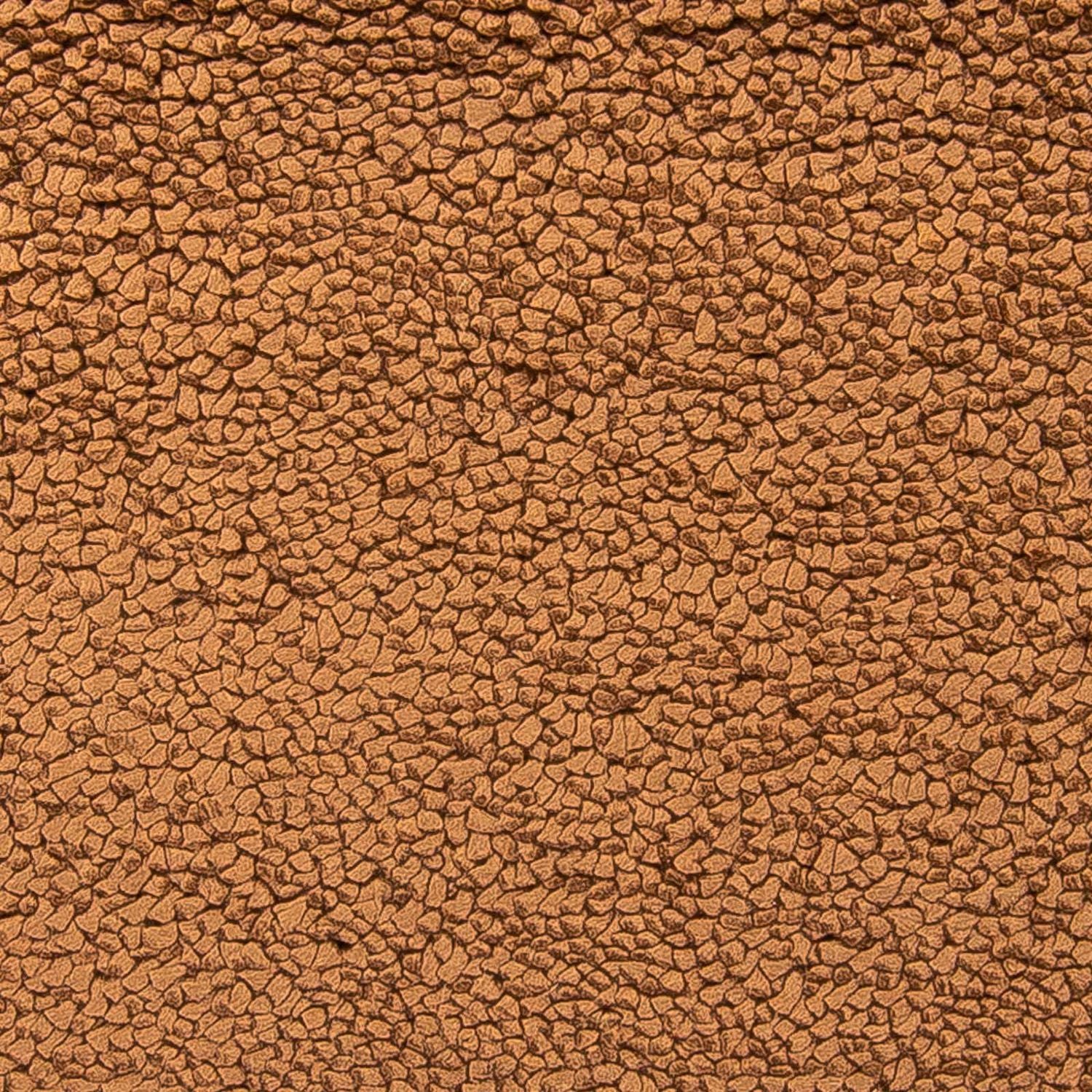 Alfombra de pelo largo - 206 x 155 cm - marrón
