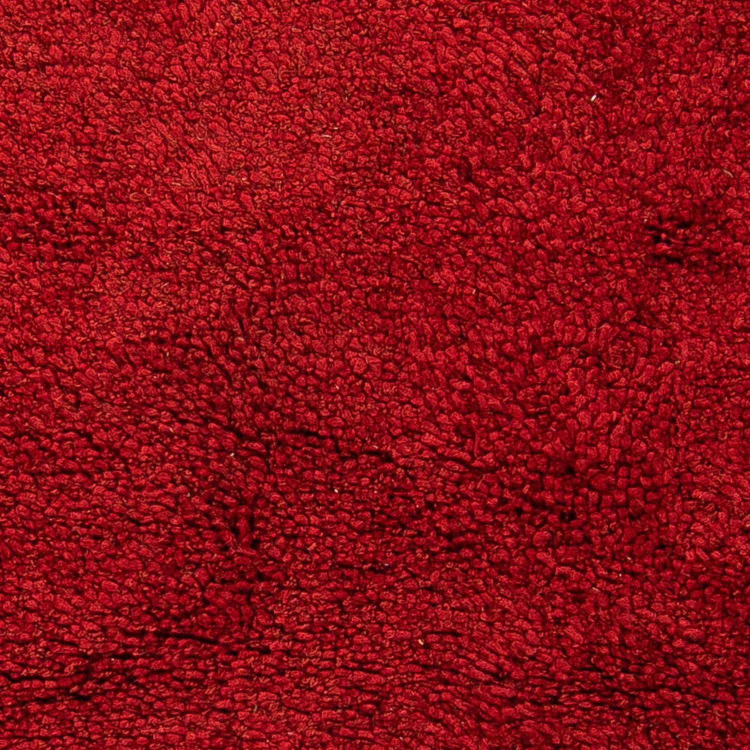 Alfombra de pelo largo - 217 x 154 cm - rojo oscuro