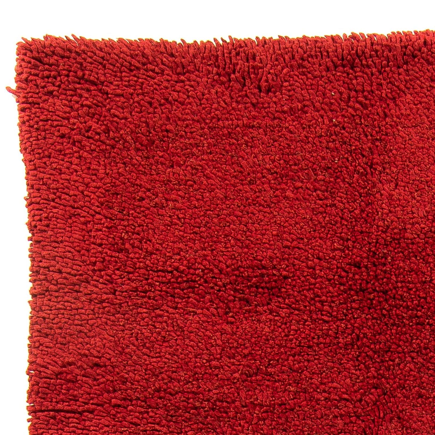 Alfombra de pelo largo - 217 x 154 cm - rojo oscuro