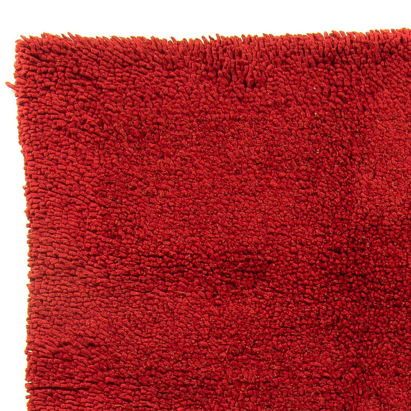 Alfombra de pelo largo - 217 x 154 cm - rojo oscuro