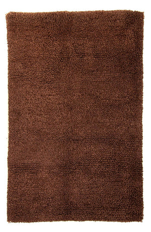 Alfombra de pelo largo - 230 x 150 cm - marrón