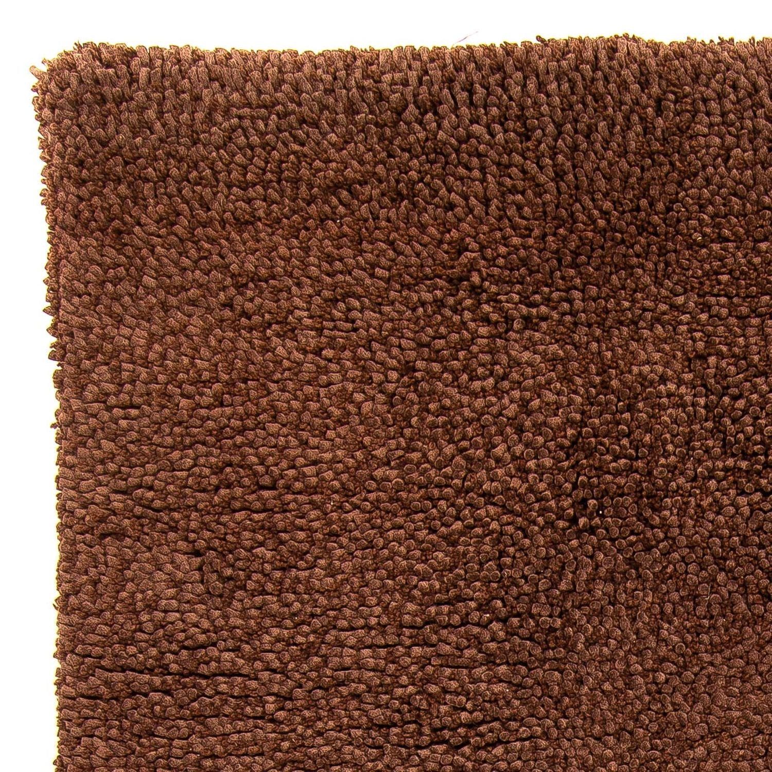 Alfombra de pelo largo - 230 x 150 cm - marrón
