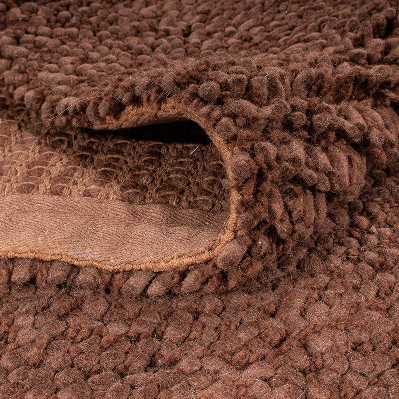 Alfombra de pelo largo - 230 x 150 cm - marrón