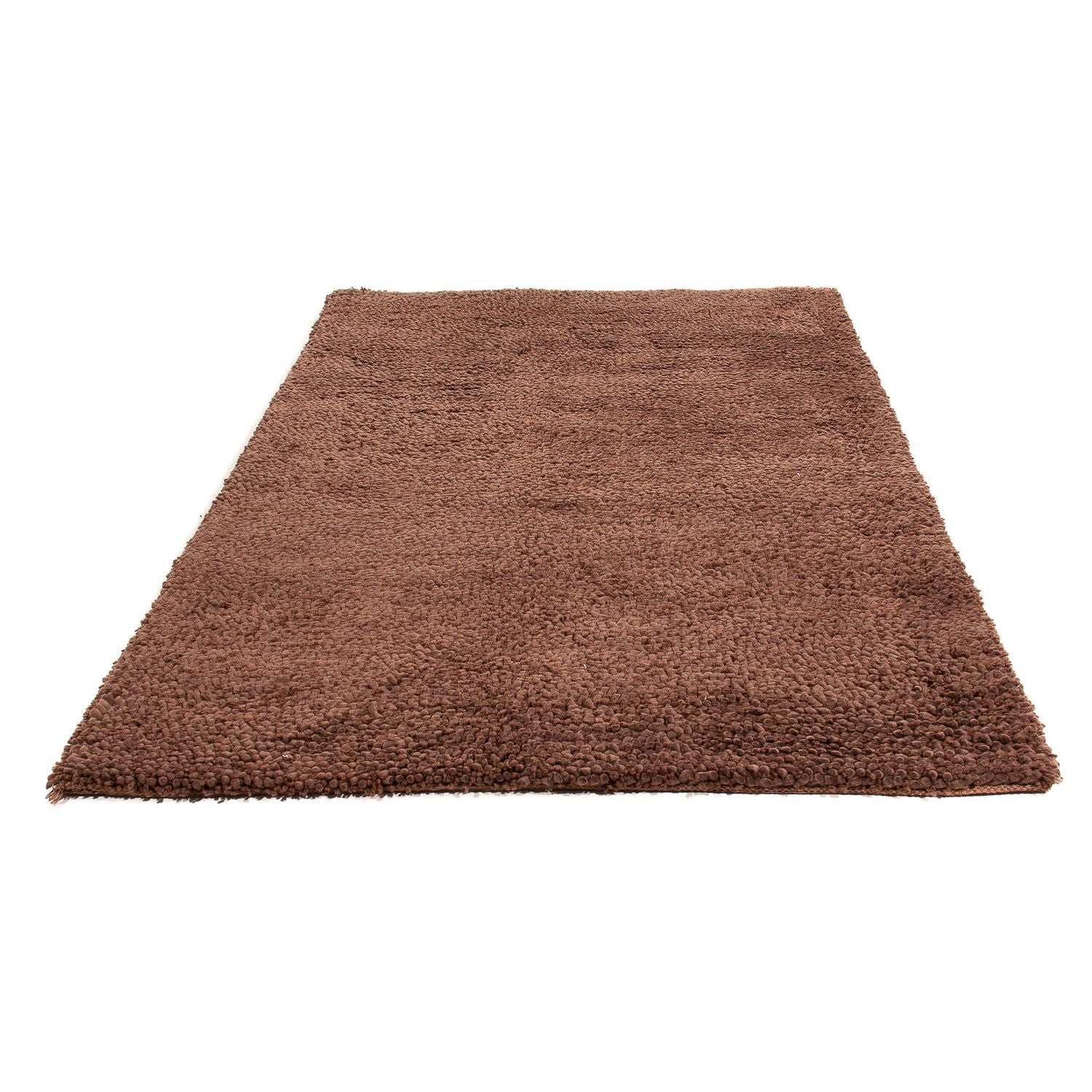 Alfombra de pelo largo - 230 x 150 cm - marrón