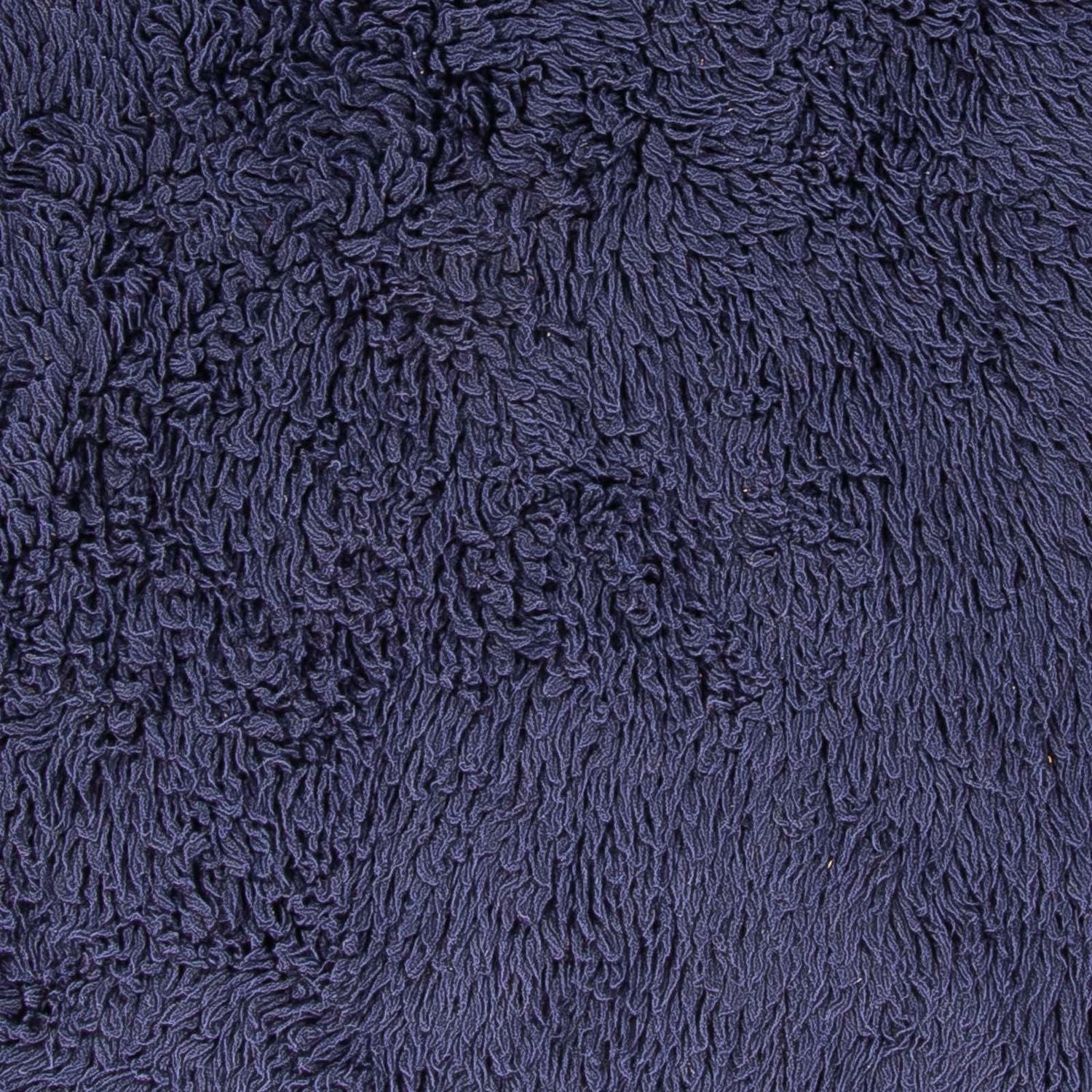 Alfombra de pelo largo redondo  - 260 x 260 cm - azul oscuro