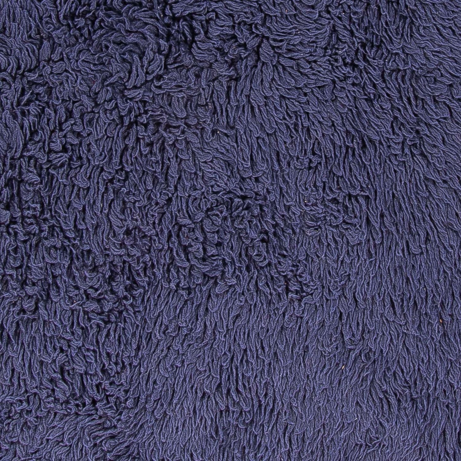 Alfombra de pelo largo redondo  - 261 x 261 cm - azul oscuro