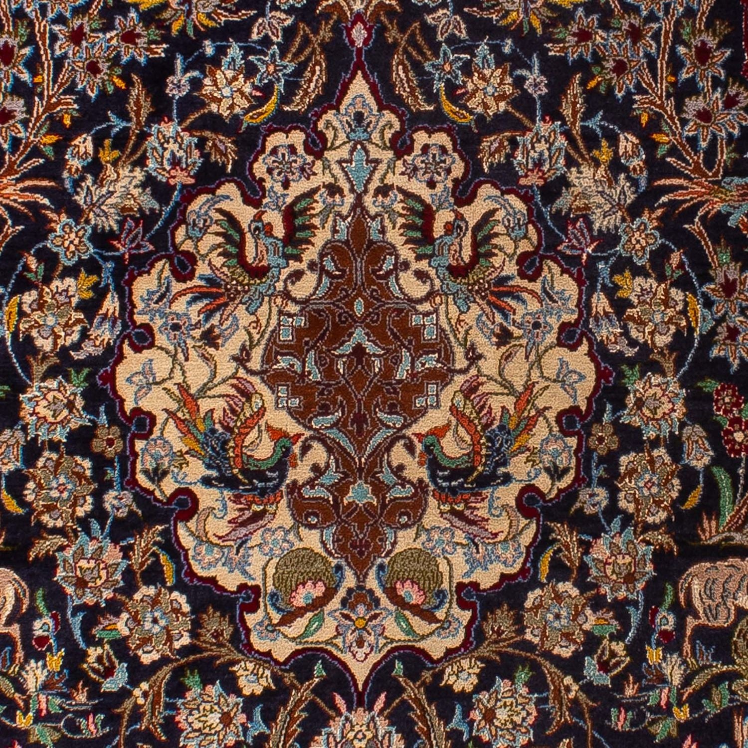 Alfombra Persa - Isfahan - Prima - 173 x 117 cm - azul oscuro
