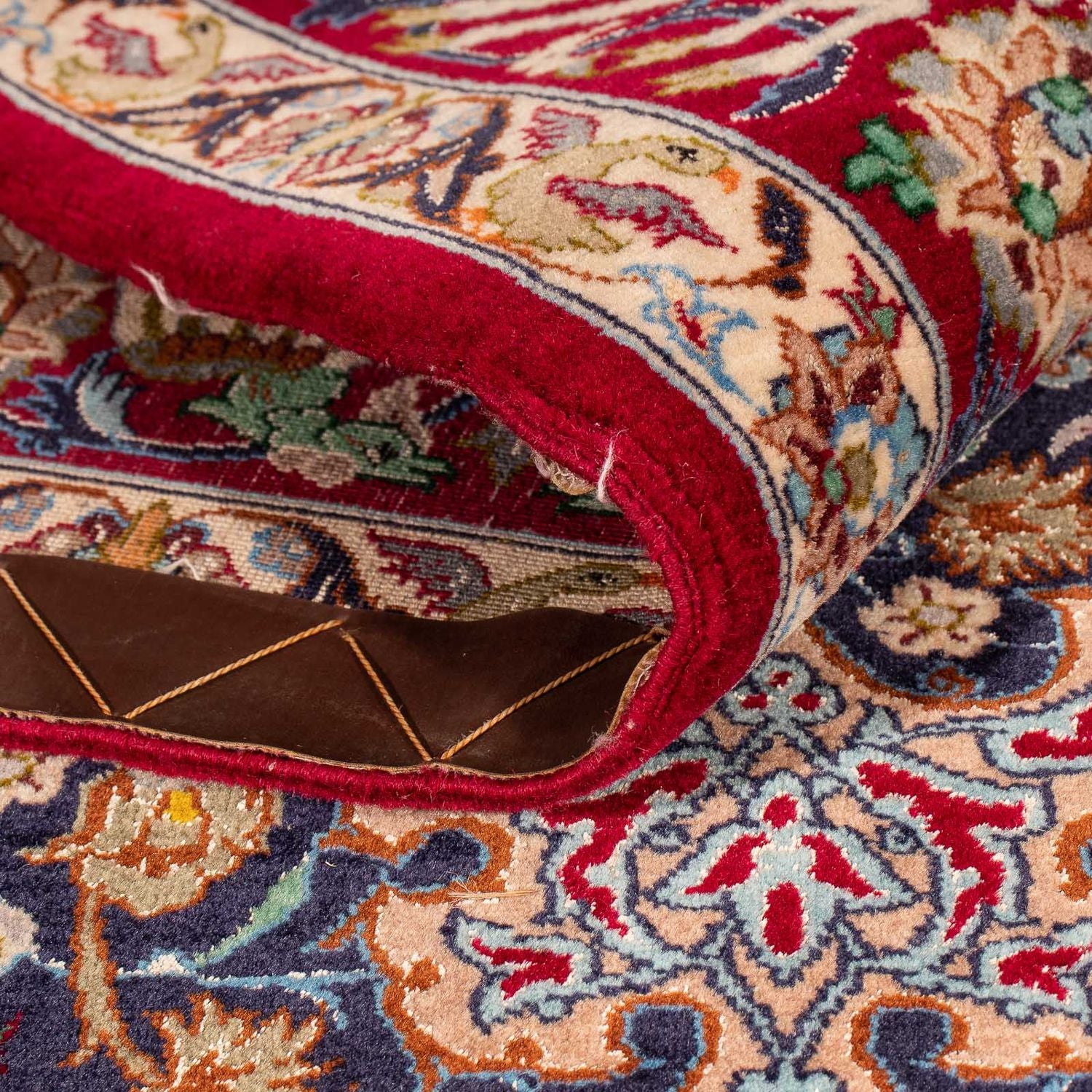 Alfombra Persa - Isfahan - Prima - 173 x 117 cm - azul oscuro