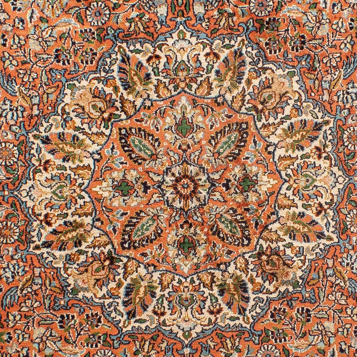 Alfombra de seda - Seda de Cachemira - 182 x 121 cm - marrón claro