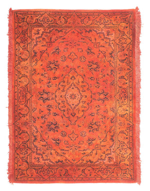 Alfombra persa - Keshan - 95 x 70 cm - óxido