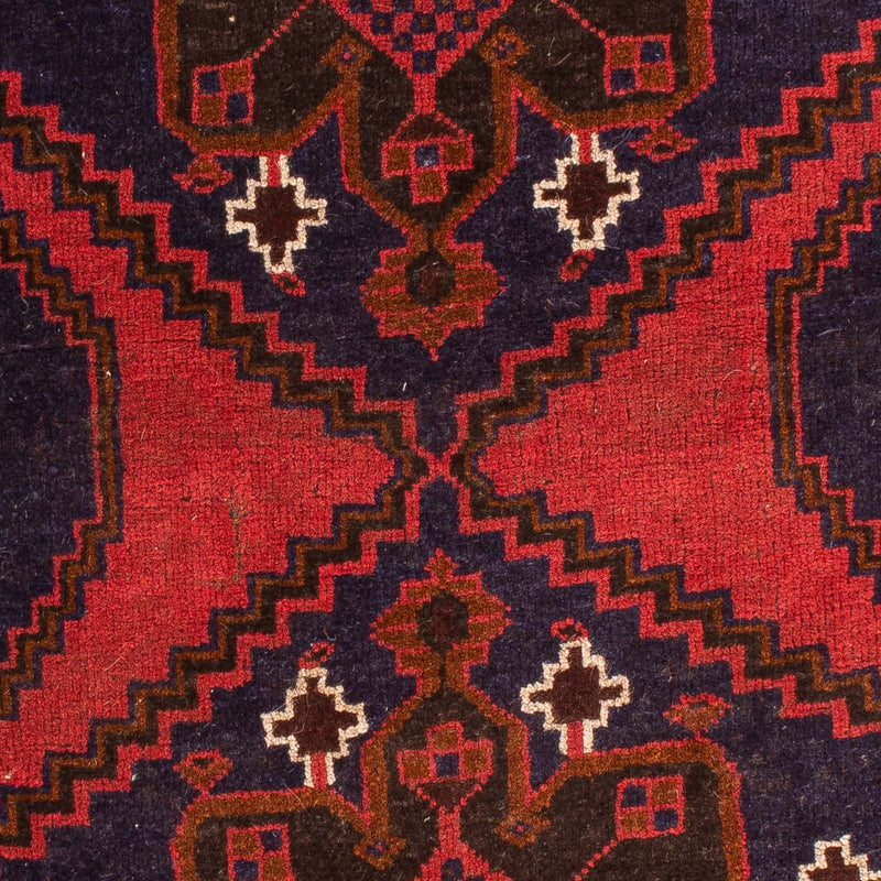 Alfombra Belutsch - 140 x 92 cm - rojo oscuro