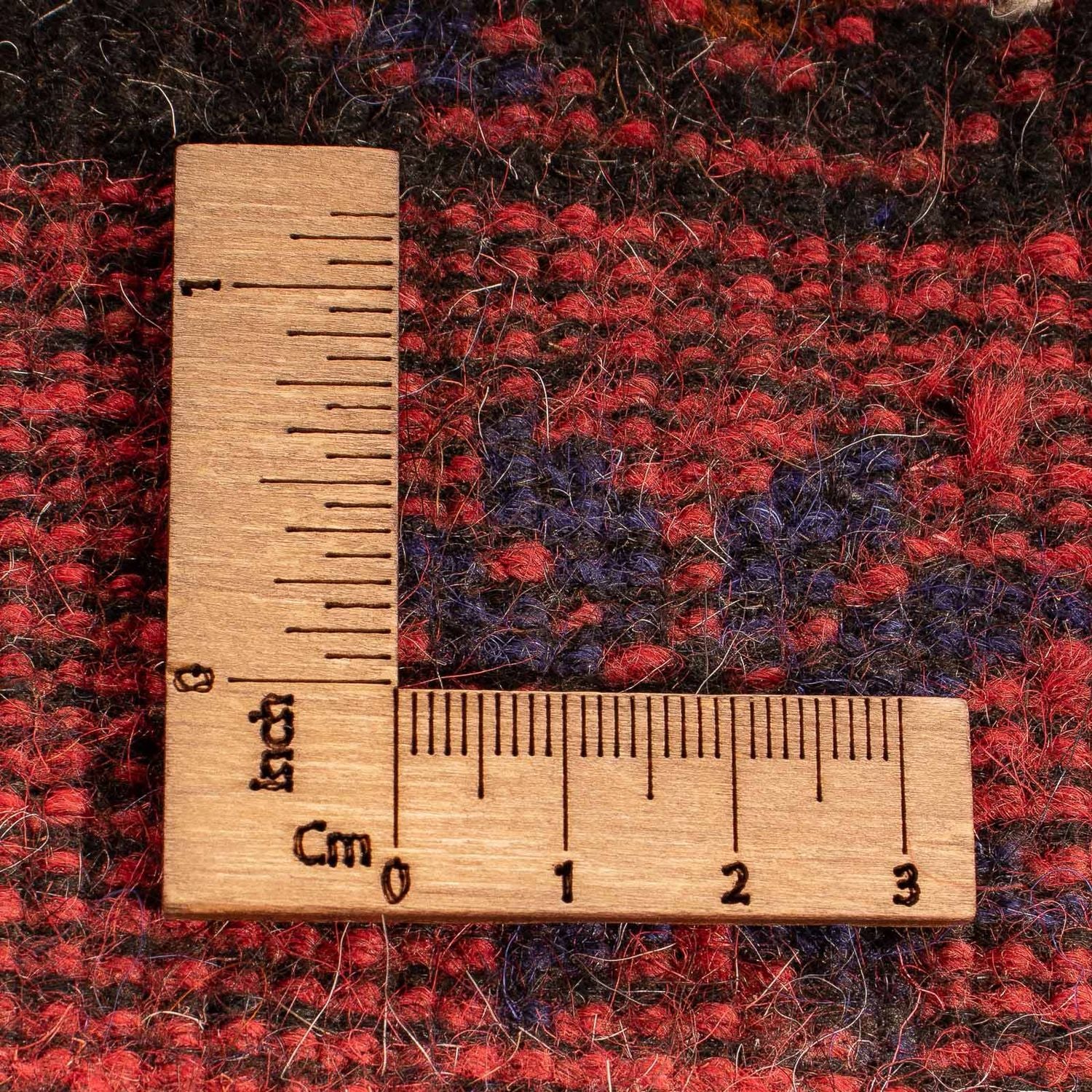 Alfombra Belutsch - 140 x 92 cm - rojo oscuro