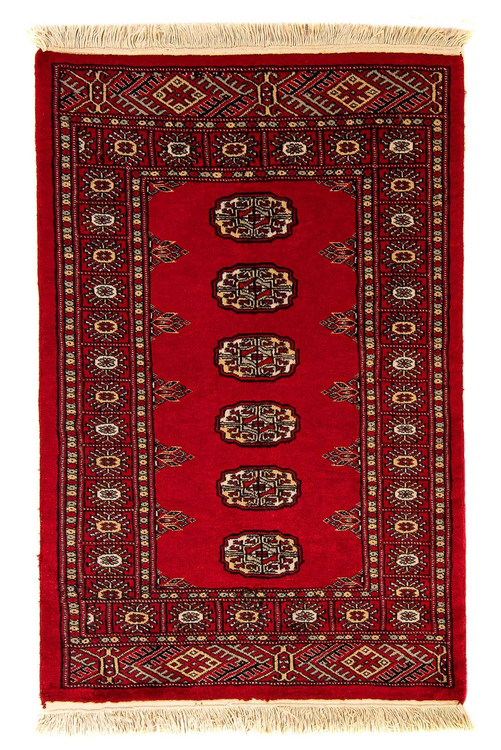 Alfombra Pakistani - 123 x 80 cm - rojo oscuro