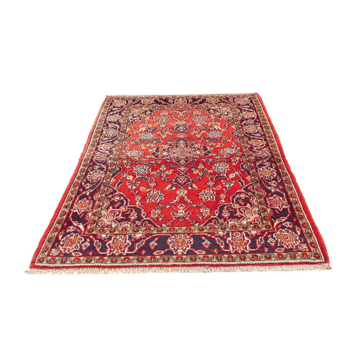 Alfombra persa - Keshan - 205 x 125 cm - rojo
