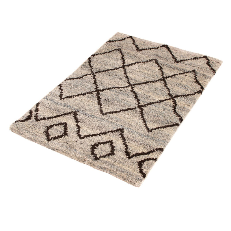 Alfombra bereber - 90 x 58 cm - beige